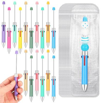 GTIEDIK Beadable Pens Focal Beads Pens DIY Making Kit Multicolor Ballpoint Pen Christmas Gifts for Women,Kids Black Ink with 24 Pcs Assorted Colors