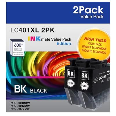 LiTuhorse Compatible LC401 Black Ink Cartridge Replacement for