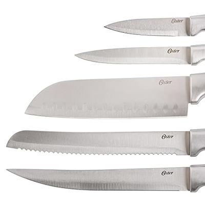 Oster Baldwyn 2-Piece Stainless Steel Santoku Knife Set