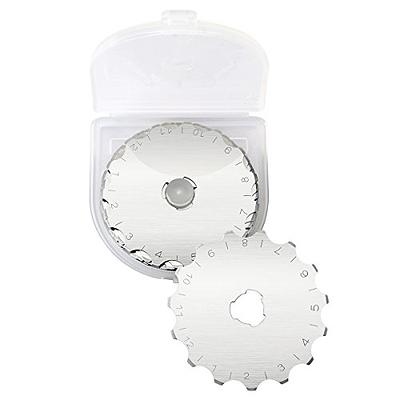 5 Pack 45mm Rotary Cutter Blades Fits Fiskar Olfa for Paper Crochet Edge Project