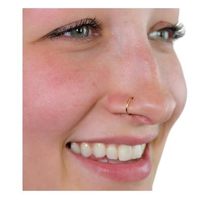 14k Rose Gold Filled Fake Nose Ring