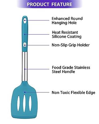 KLAQQED 9Pcs Spatulas Silicone Heat Resistant Silicone Spatula Set