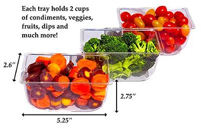 YODITI Divided Snackle Box Charcuterie Container: Divided Serving Tray