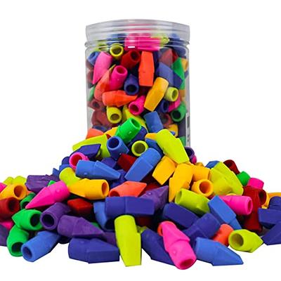 120pcs Colorful Pencils Pencil Cap Erasers Pencils Bulk TPR Pencil Top  Erasers Stationery Erasers Caps Colorful Pencil Top Eraser Pencil Head  Bullet