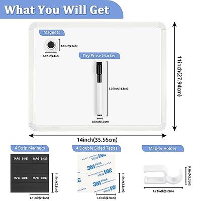 Small Dry Erase Whiteboard, Magnetic White Board with Marker