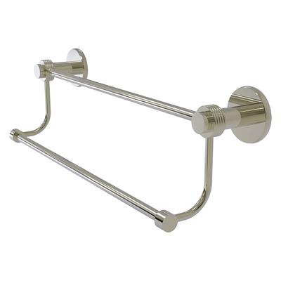 Allied Brass Mercury 18-in double Polished Nickel Wall Mount Double Towel  Bar