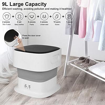 Foldable Washing Machine, 2 in 1 Mini Portable Washing Machine