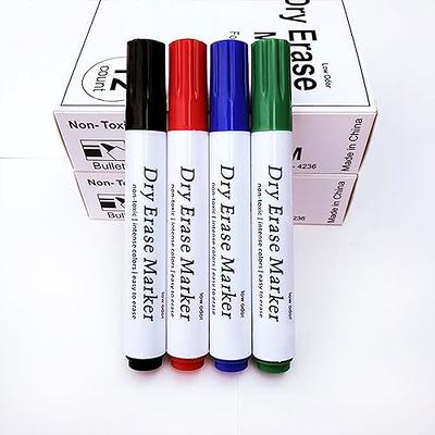 NICEYST Dry Erase Markers 4Pcs Color Erasable Whiteboard Marker Pen with White  Board Eraser Wiper Set for Home School Office Learning Working - Yahoo  Shopping