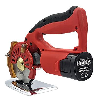 Hercules RK-BAT-100 5-Speed Cordless Electric Rotary Cutter for Cloth,  Leather, Natural and Synthetic Fabrics – 4 Inch Single & Multi-Layer Round Knife  Cutting Machine - Yahoo Shopping