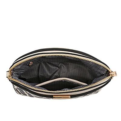 FashionPuzzle Saffiano Small Dome Crossbody bag with Chain Strap (Black):  Handbags