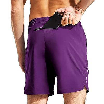 MIER Men's 7 inch Running Shorts Lightweight Workout Gym Sports Shorts with  Pockets Dry Fit Athletic Bodybuilding Shorts, Dark Purple, M - Yahoo  Shopping