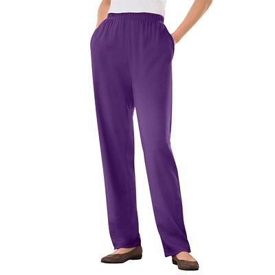  Woman Within Plus Size 7-Day Knit Straight Leg Pant