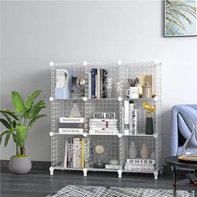 TUMUCUTE Wire Cube Storage Organizer, 20-Cube Metal Storage Shelves  Bookshelf, Stackable Modular Closet Organizer for Bedroom Living Room,  Office