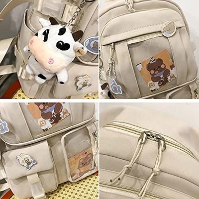 Kawaii Backpack With Kawaii Pin And Accessories Backpack Cute Backpack Cute  Kawaii Backpack For School