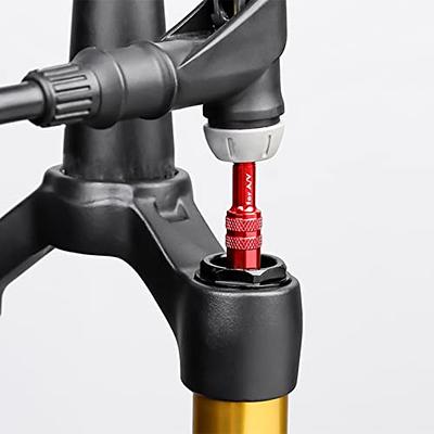 Bike Front Fork Valve Adapter Aluminum Alloy Bicycle Air Fork