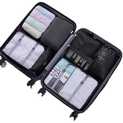 Packing Cubes for Suitcase, 9 PCS Lightweight Travel Luggage Organizers  Set, Waterproof Luggage Packing Cubes for Travel Accessories(Black)