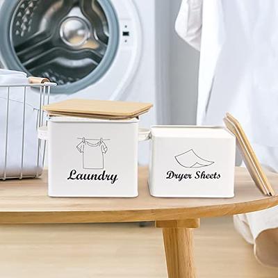 Gdfjiy Metal Laundry Powder Container, Dishwasher Pod Holder