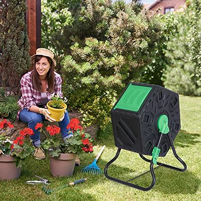 Tumbling Compost Bin, Large Compost Tumbler Bin, Outdoor Garden Composting  Tumbler, Heavy Duty Capacity Composter, for Farm/Kitchen