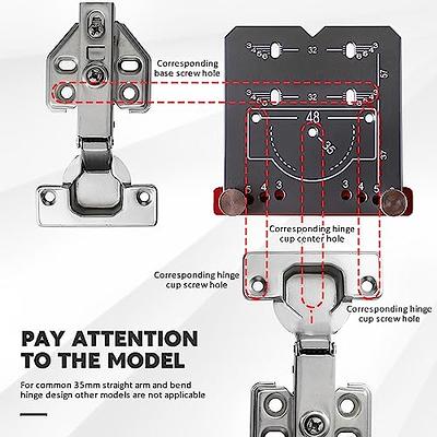 Hinge Punch Locator, Aluminum Alloy High Precision 35MM Hinge Drill Guide  Portable Hinge Template Hinge Drilling Jig Kit, Hole Punch Locator Kit for  Door Cabinet Cupboard Hinges Mounting (1) - Yahoo Shopping