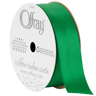 Offray Ribbon, Natural 7/8 inch Grosgrain Polyester Ribbon, 18 feet 