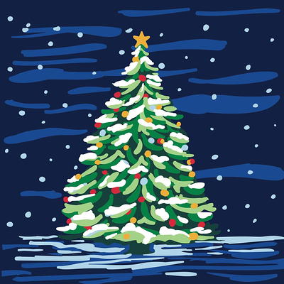 Hero Arts - Stencil - Color Layering O Christmas Tree Stencils