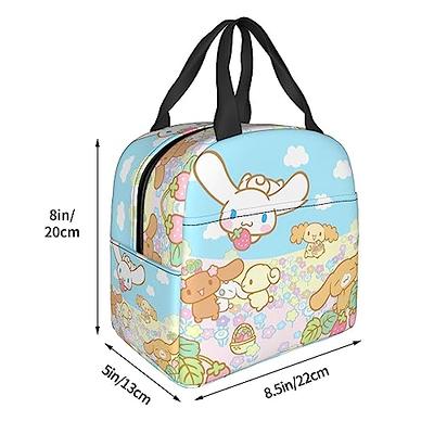 Insulated Lunch Bag for Women Men Reusable Lunch Box with Adjustable  Shoulder Strap, Kawaii Cute Lunch Bags Lunchbox