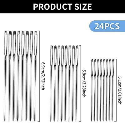 20pcs Large Eye Darning Needles, Stainless Steel Tapestry Needle Blunt Yarn  Needle Darning Needles with 2 Storage Cases Yarn Needles for Crocheting