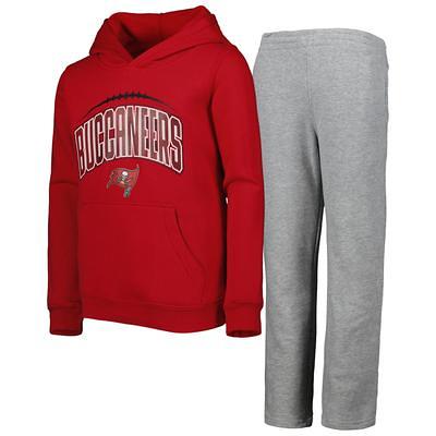 Tampa Bay Buccaneers Youth Short Sleeve Pullover Hoodie - Heather Gray