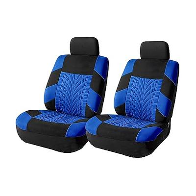 Leader Accessories 2pcs Leather Car Seat Cushions Non-Slip Black Front Seat  Covers Mat Pad for Cars