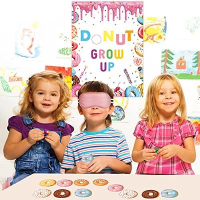 38 Pieces Donut Grow up Game Party Games Pin The Donuts on The