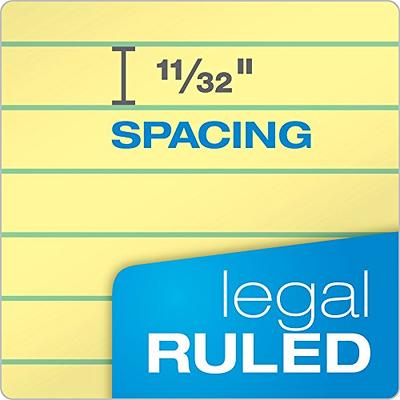 Tops The Legal Pad Ruled Perforated Pads, 5 x 8, Canary, 50 Sheets