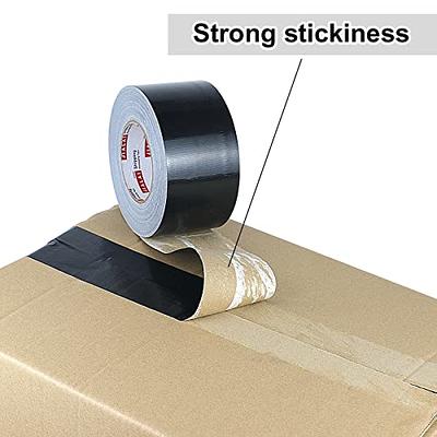 Black Duct Tape Heavy Duty - 1.88 in 50 YDS Waterproof No Residue Tearable  Large Max Strength Adhesive Duct Tape for Outdoor Use,Multi Purpose Home