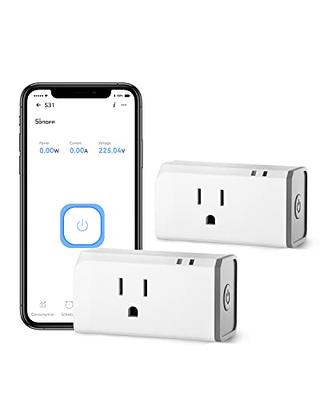 Govee Hygrometer Thermometer Bundle with Govee Smart Plug 15A, WiFi  Bluetooth Outlets 4 Pack Work with Alexa and Google Assistant, WiFi Plugs  with