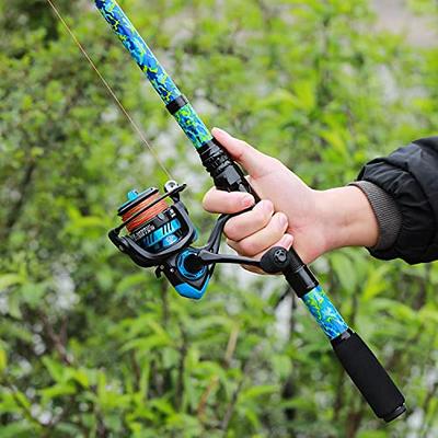  Sougayilang Fishing Rod and Reel Combos Carbon Fiber  Telescopic Fishing Pole - Spinning Reel 11 +1 BB for Saltwater  Freshwater(5'9''-SL2000B) : Sports & Outdoors