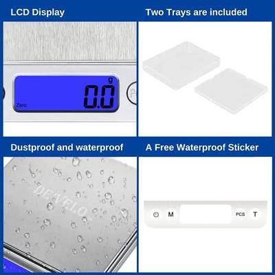 DE'VELO Accurate Digital Kitchen Scale for Food with Weight Measurement in  Grams, Ounces, and LB. Great for Baking, Cooking, Jewelry, Easy-to-Read LCD  Display - Yahoo Shopping