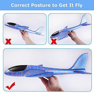 Airplane Toy Foam Airplanes Kids Flying Toys Kids Boys Toys Age 8- 10  Outdoor Boy Toys Flight Throwing Plane Glider Toys Boys