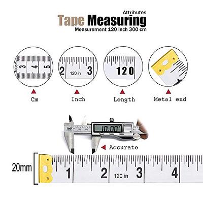 Tape Measure Body Measuring Tape, 120 Inch Soft Fabric Measuring Tape for  Sewing Cloth Measurement, Double Scale Tailor Ruler for Weight Loss Medical