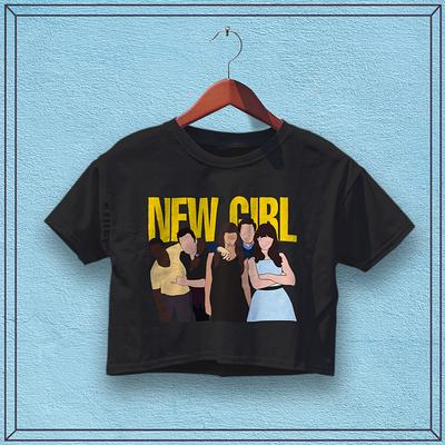 New Girl Graphic Crop Top - Tv Show Shirt, Women Shirts, Trendy Y2K - Yahoo  Shopping