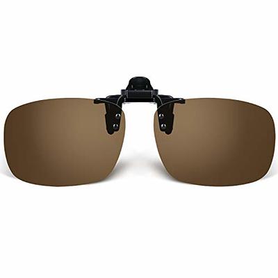 Besgoods Polarized Clip-on Sunglasses Flip up Glasses Plastic Lenses  Outdoor Fishing Sports - Yahoo Shopping