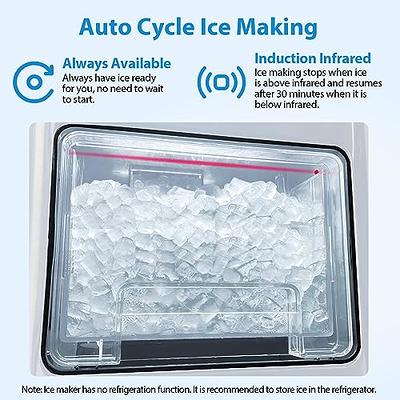 Aeitto Nugget Ice Maker Countertop, 55 lbs/Day, Chewable Ice Maker, Rapid  Ice Release in 5 Mins, Auto Water Refill, Self-Cleaning, Stainless Steel  Housing Ice Machine - Yahoo Shopping