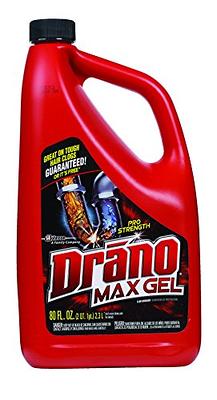 80 Oz. Max Gel Clog Remover Drano Drain Cleaner And Shower Sink