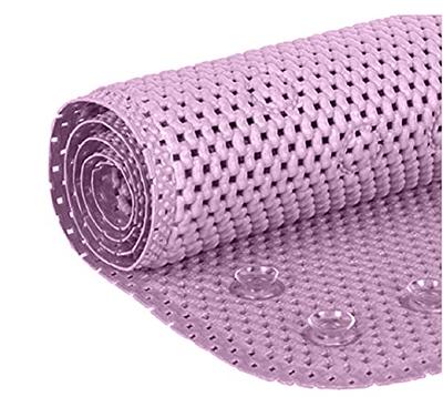  The Original Gorilla Grip Patented Shower and Bathtub Mat,  35x16, Long Bath Tub Floor Mats with Suction Cups and Drainage Holes,  Machine Washable and Soft on Feet, Bathroom Accessories, Purple Opaque 