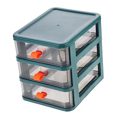 Desk Organizer Drawers Storage Box Clear Plastic Container