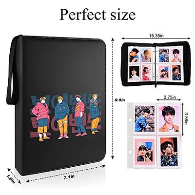 Photocard Binder A5 Kpop Photocard Holder Book, 200 Pockets Kpop Photocard  Binder, Large Capacity A5 6 Ring Kpop Photo Card Binder Photocard Album