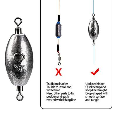 LINFFSTR 5Pcs Fishing Lead Sinkers with Fin Sea Fishing Weights with Weight  Scale Fishing Drop Sinkers Carp Fishing Tackle Fish Casting Tool 60g 80g  100g 120g 150g 200g 250g 300g (Size 