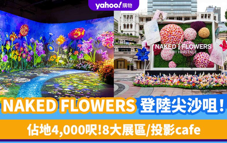 香港好去處｜NAKED FLOWERS花花世界登陸尖沙咀！佔地4,000呎 8大展區/投影cafe 附門票優惠連結