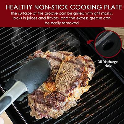 Artestia Outdoor Electric Grills Smokeless 2 IN 1 BBQ Grills