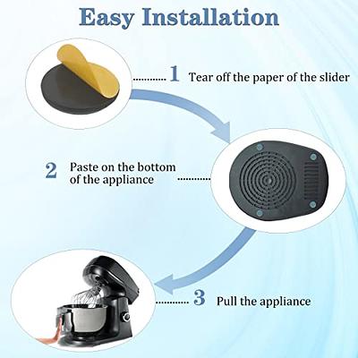 Self Adhesive Kitchen Appliance Sliders (DIY) - Easy Moving Pads Compa