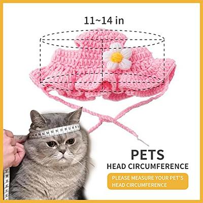 Funny Pet Cat Caps Cute Bear Ears Cat Hat Warm Plush Pet Headwear Cosplay  Photo Props Kitten Puppy Party Costume Cat Accessories