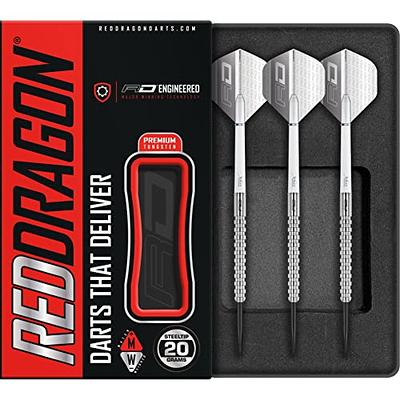 RED DRAGON Amberjack 2 Soft Tip: 18g - Tungsten Soft Tip Darts Set with  Flights and Stems